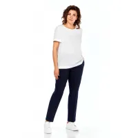 Костюм Ольга Стиль С958 темно-синий/ полоска