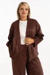 Костюм ALGRANDA 4127-6 Коричневый,Молочный Костюм ALGRANDA 4127-6 Коричневый,Молочный