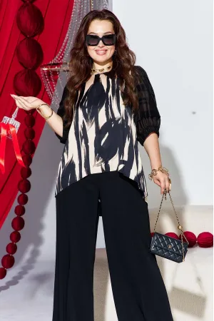 Костюм VITTORIA QUEEN 27633 черный, бежевый