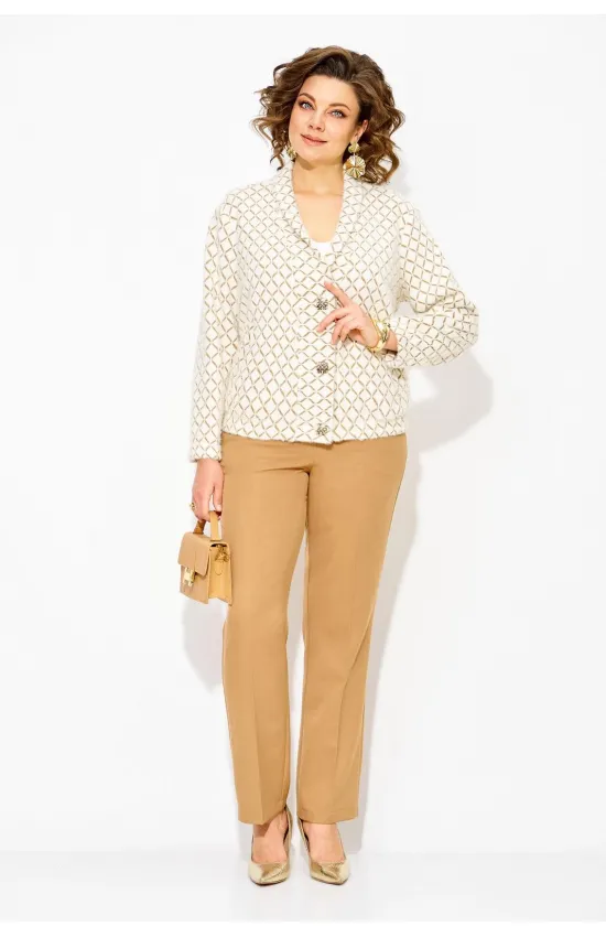 Костюм Лилиана 1516БрПн оттенки бежевого