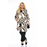 Костюм Кокетка и К 1309 черный+бежевый