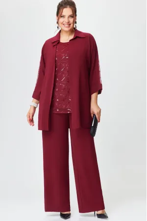 Костюм Svetlana Style 2023 бордовый