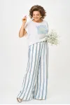 Костюм Michel Chic 1431 белый/голубая полоска