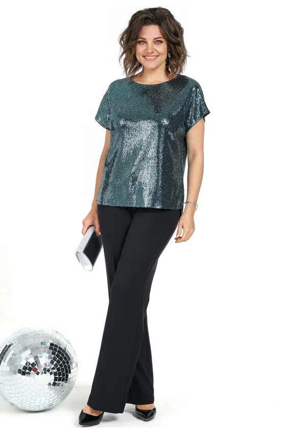 Костюм Alani 2484 черный+изумруд