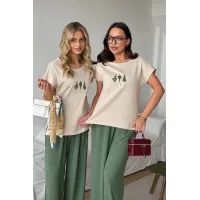 Костюм DilanaVIP 2139/3 беж+зеленый