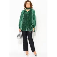 Костюм Лилиана 1496БрПн изумруд+черный