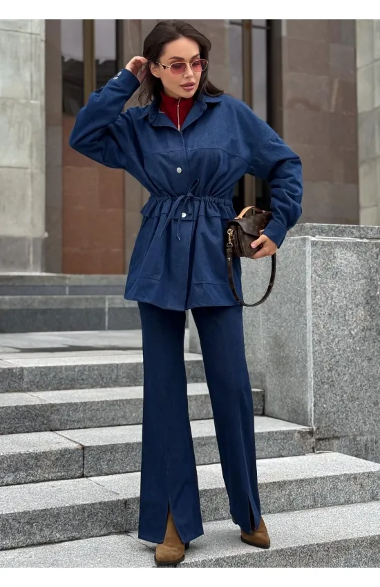 Костюм AURA ofthe day 9260 тёмно-синий деним