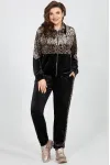Костюм Mira Fashion черный леопард