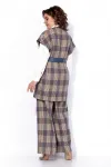 Костюм Anastasia 1172 песочный-деним (клетка)