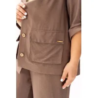 Костюм ALGRANDA 4143 Коричневый,Лимонный