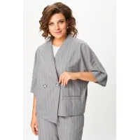 Костюм Кокетка и К 1300 серый