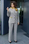 Костюм Alani 2410 серый/горчица