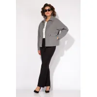Костюм Лилиана 1482БрПн серый+ черный