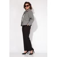 Костюм Лилиана 1482БрПн серый+ черный
