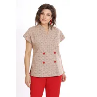 Костюм Alani 2524 бежевый+красный