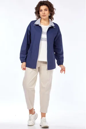 Костюм Lady Style Classic 2968/1 Темно-синий с бежевым