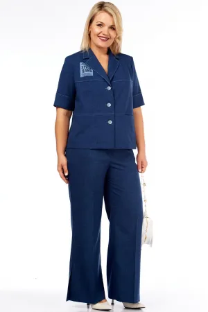 Костюм Vilena fashion 1083 синий меланж