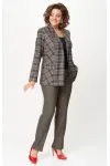 Костюм БелЭльСтиль 412-314/609-323 клетка красно-коричневая Костюм БелЭльСтиль 412-314/609-323 клетка красно-коричневая
