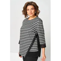 Костюм Асолия 1509 чёрно-серый