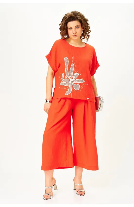 Костюм Michel Chic 1451 красный коралл