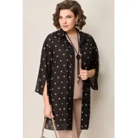 Костюм VOLNA 1327 черно-бежевый