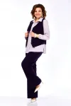Костюм Ольга Стиль С979 темно-синий-клетка