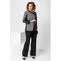 Костюм Асолия 1508 чёрно-серый