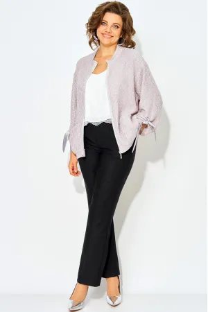 Костюм Лилиана 1493БрПн жемчуг+черный