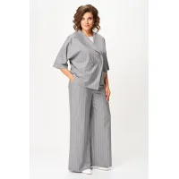 Костюм Кокетка и К 1300 серый