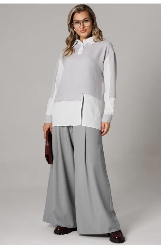 Костюм Anastasia 1242-2 французский серый