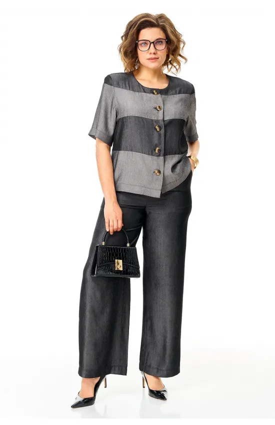Костюм Michel Chic 1449-1 мокрый асфальт