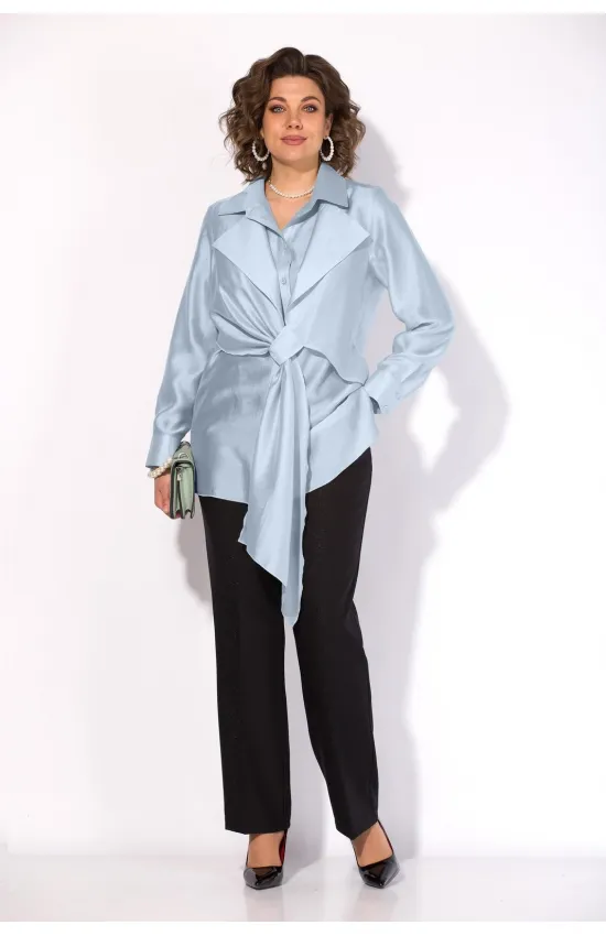 Костюм Лилиана 1520 БрПн голубой+черный