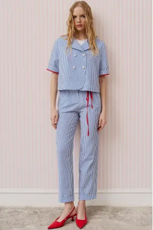 Костюм Lokka 1652 голубой/белая полоска