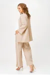 Костюм Anastasia MAK 1291-1 бежевый+молочный