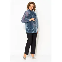 Костюм Лилиана 1496БрПн синий+черный