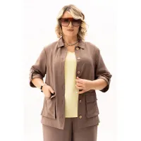 Костюм ALGRANDA 4143 Коричневый,Лимонный