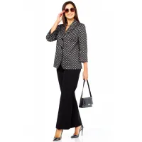 Костюм Taita plus 2523 черно-белый ,черный
