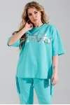 Костюм Faufilure C1387 бирюзовый