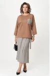 Костюм Michel Chic 1362-2 коричневый + клетка