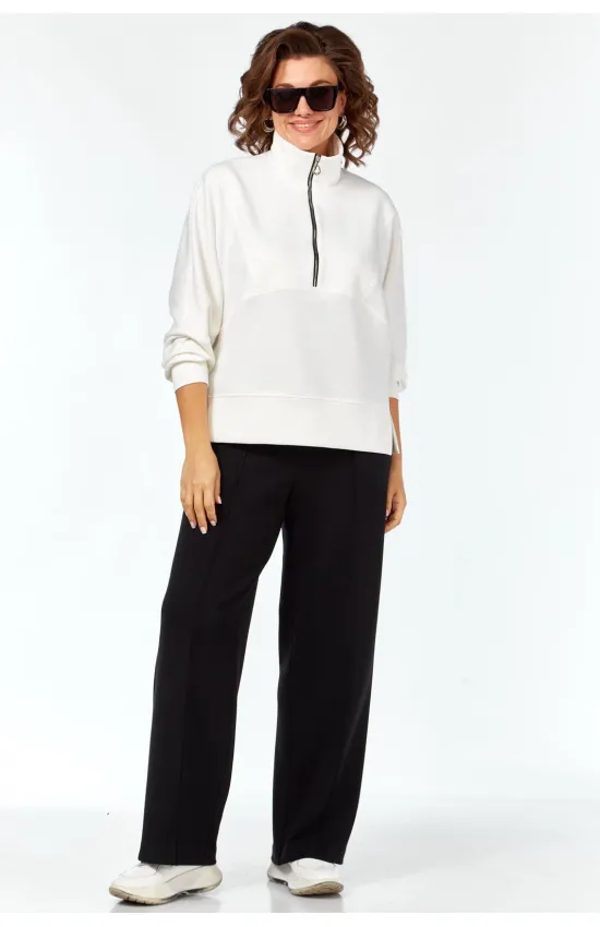 Костюм Карина Делюкс М-1393черно-белый черно-белый