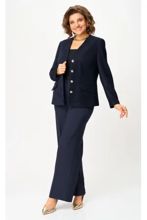 Костюм БелЭльСтиль 849-285/601-288 темно-синий