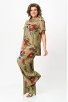 Костюм Michel Chic 1426 хаки+цветы