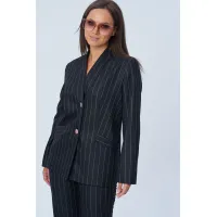 Костюм Vilena fashion черный+полоска