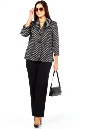 Костюм Taita plus 2523 черно-белый ,черный