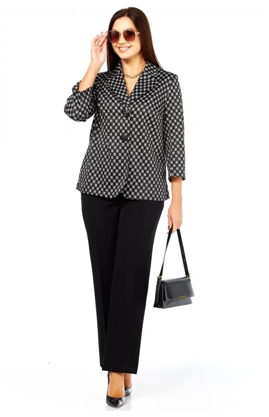 Костюм Taita plus 2523 черно-белый ,черный