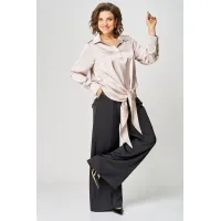 Костюм 2282 черный+жемчуг