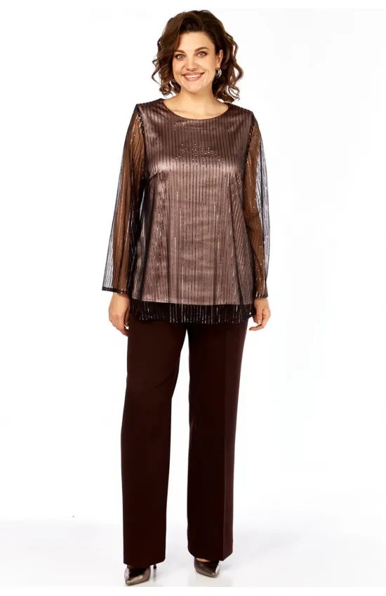 Костюм Милора-стиль 1407 шоколад