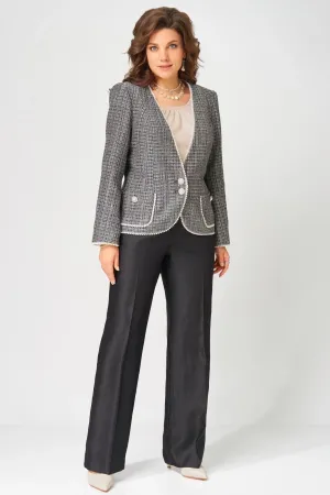 Костюм FITA 4122 Ясиня черно-бежевый