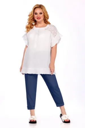 Костюм LaKona 1461 бело-синий