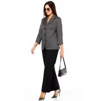 Костюм Taita plus 2523 черно-белый ,черный